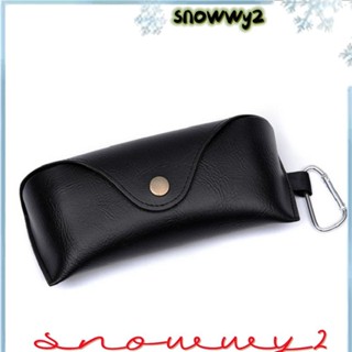 SNOWWY2眼鏡袋便攜式帶金屬扣黑色眼鏡太陽鏡盒