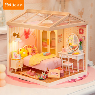 若來新品⚡Rolife 超級世界家居 甜夢少女臥室 手工DIY小屋 模型屋 娃娃屋 積木屋 拼裝模型 微縮模型 若態現貨