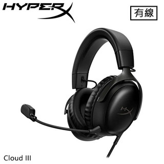 HyperX Cloud III 電競耳麥 黑 727A8AA原價 3140 (省 850)