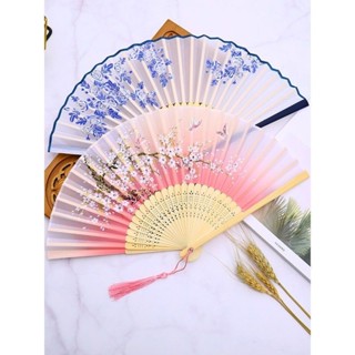 扇子摺扇古風中國風漢服女旂袍舞蹈跳舞兒童學生夏日隨身折疊小扇