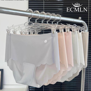 Ecmln 女士性感無縫冰絲內褲超薄速乾內衣3D桃臀內褲