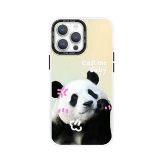 適用於搞怪大熊貓福寶iPhone15Promax磁吸手機殼opporeno12小米14蘋果16華為mate60p70情侶