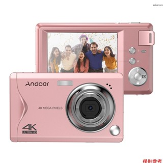 Andoer 便攜數位相機 48MP 4K解析度 3.0寸TFT螢幕 16倍變焦 自動對焦防抖功能 節日生日禮物禮品 適