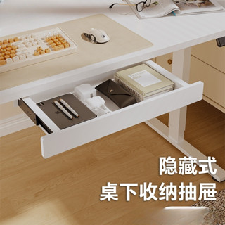 桌子抽屜 桌子配件加裝抽屜 電動升降桌隱藏式桌下收納抽屜 升降桌通用配件E2/E3/E4/E5/E6
