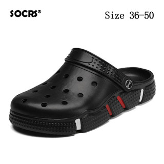 SOCRS 2024男士涼鞋夏裝防滑沙灘潮流休閒涼鞋透氣厚底高品質大碼47 48 49 50