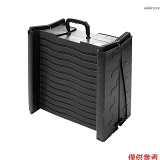 寵物摺疊樓梯 貓咪狗狗防滑爬高梯子 便攜上車臺階斜坡適合卡車汽車SUV 黑色