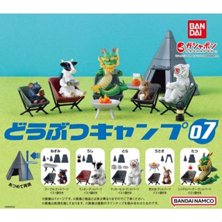 現貨 日本BANDAI萬代扭蛋 動物露營公仔場景組07｜轉蛋 蛋糕裝飾 露營扭蛋 露營 模型 辦公室小物 日本進口