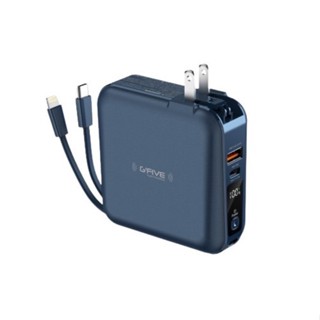 G-FIVE 無線充多功能行動電源10000mAh(藍色)[大買家]