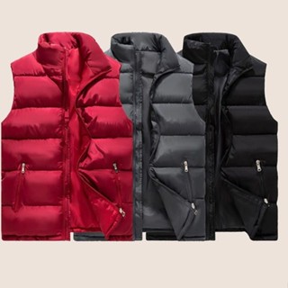 胖胖美依 防風外套 加厚保暖外套 羽絨棉服 馬甲外套 中大碼M-5XL 新款羽絨棉馬甲保暖背心男女同款外套-1739.