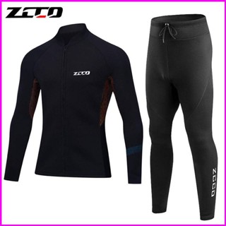 現貨 ZCCO 1.5mm 潛水上衣 潛水長褲 男氯丁橡膠材質分體保暖 前置ykk拉鍊 腋下萊卡舒適透氣 潛水衝浪