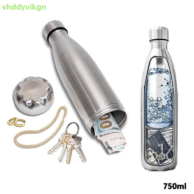 Vhdd Secret 隱藏式保險箱鋼水瓶保險箱錢箱秘密藏匿點罐隱藏式保險箱存儲隔間卡片鑰匙現金 TW