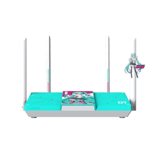 ASUS 華碩 RT-BE3600M雙頻WiFi7路由器-初音未來聯名版 綠風潮