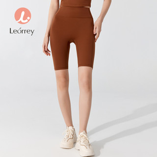 Leorrey - 萊卡桃臀裸體瑜伽服健身短褲跑步褲