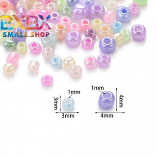 3/4mm diy手鍊項鍊飾品飾品珠光彩小米珠批發串珠材料玻璃米珠