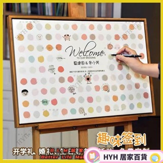 【免運】 趣味自畫像表情塗鴉簽到牆 趣味簽到畫 人像簽到畫 開學簽到 婚禮簽到 生日派對簽名 客製化 同學簽到本07