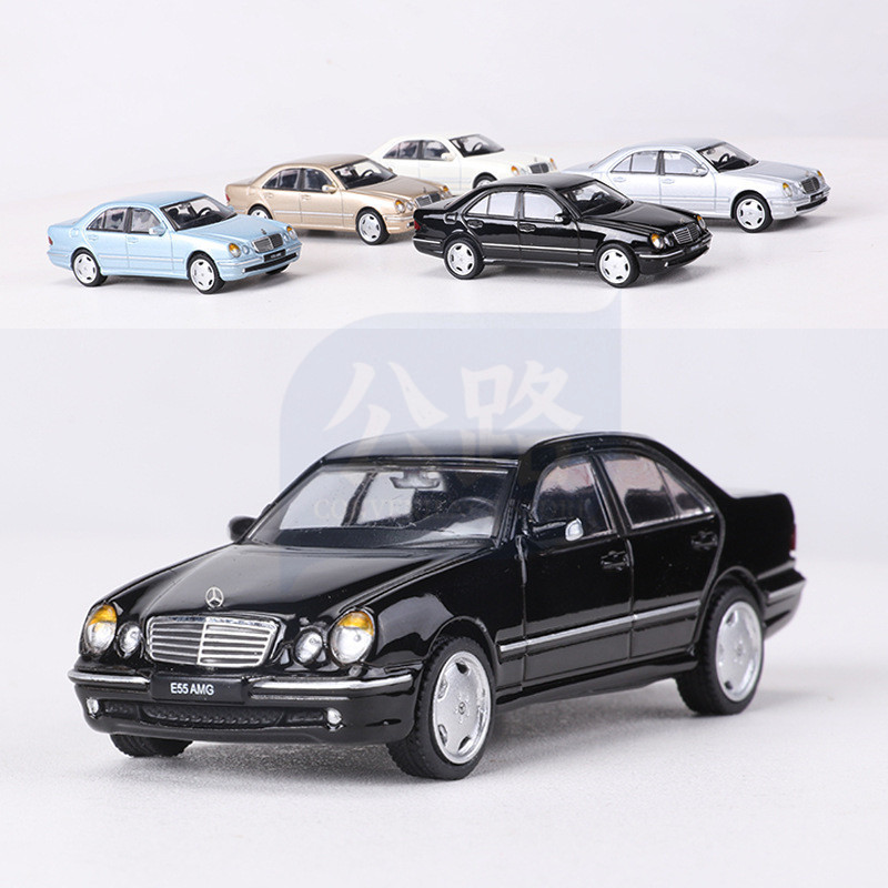 🚗模型 Shadow 1:64 奔馳 E55 AMG W210 仿真閤金車 壓鑄 汽車模型收藏擺件 男生禮物