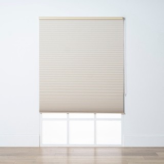 Sunline 拉繩式全遮光蜂巢簾 150x165cm 米杏
