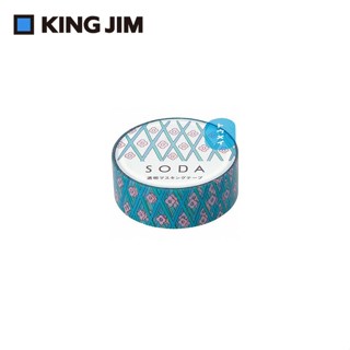 KING JIM HITOTOKI SODA透明PET卷狀膠帶/ 15MM/ 花朵 eslite誠品