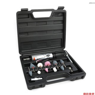 氣動刻磨機套裝 氣動打磨拋光機套裝 氣磨機 研磨砂輪機 拋光機 包含刻磨機+2個扳手+2個夾頭(3mm/6mm)+進氣接
