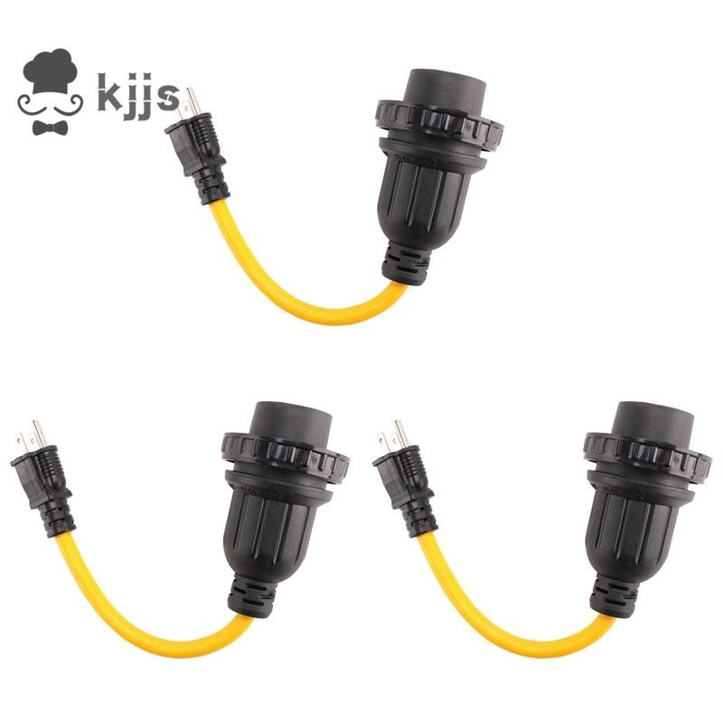3x Nema 5-15P 公頭轉 L5-30R 母頭電源適配器線,發電機 30 安培轉 15Amp 家用適配器電纜美國