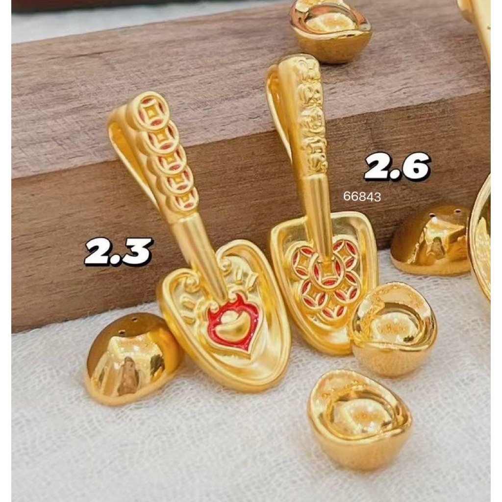 ✧中壢景福珠寶✧ 黃金9999 古錢金鏟子擺件 彌月禮物 送禮保值