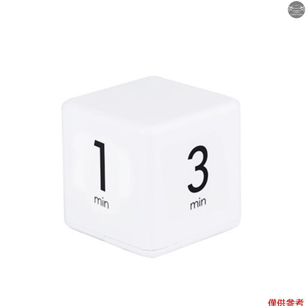 便攜式立方體計時器數字廚房計時器倒計時警報 1-3-5-10 分鐘翻轉計時,帶數字顯示時間管理,用於學習運動烹飪遊戲辦公