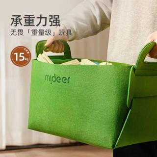 🚀臺灣出貨🚀 熱銷 大號收納籃 雜物收納羊毛氈收納袋 折疊家用整理袋 可手提便攜收納包 雜物收納籃 毛氈收納筐