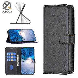 XICCI 皮革保護套適用於 IPhone 16/16 Plus/16 Pro/16 ProMax 商務錢包翻蓋保護套卡