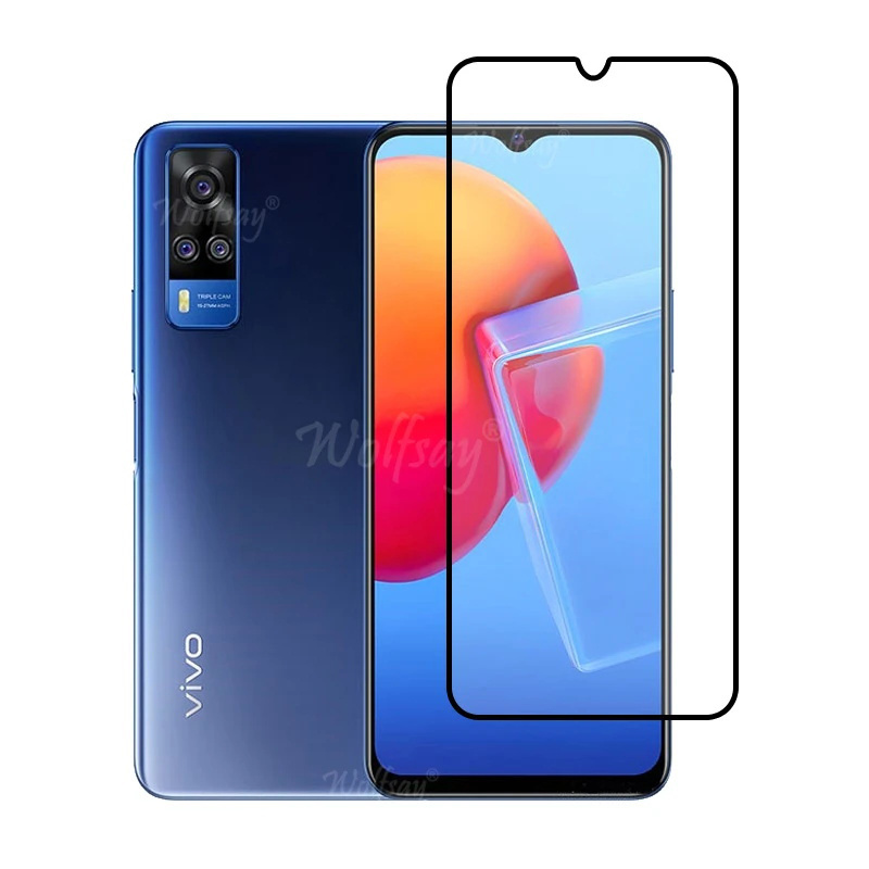 Vivo Y51 Y33S 玻璃的 Vivo Y51 2020 屏幕保護膜鋼化玻璃 Vivo Y51 Y21 Y17S