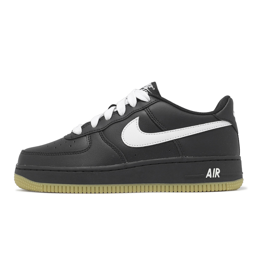 Nike 休閒鞋 Air Force 1 LV8 3 GS 大童 女鞋 黑 白 AF1 [ACS] HQ1911-001