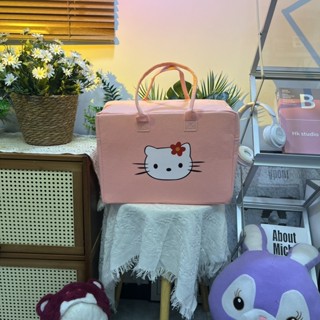Luggage bag 大容量旅行包加厚收納袋卡通毛氈可愛行李包外出拉桿箱搭檔手提包 24.9.10