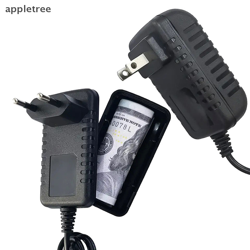 Appl 3 款錢保險箱鑰匙現金隱藏存儲創意容器隱藏點防止強盜/盜賊歐盟美國插頭儲物盒 TW