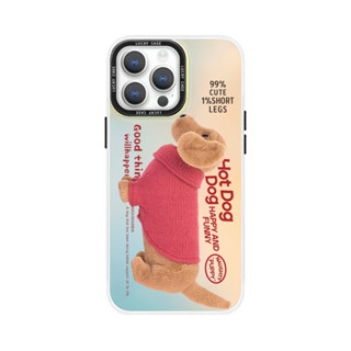 適用於iPhone15Promax磁吸手機殼mate60華為pura70玩偶臘腸狗vivox100pro蘋果14小米13