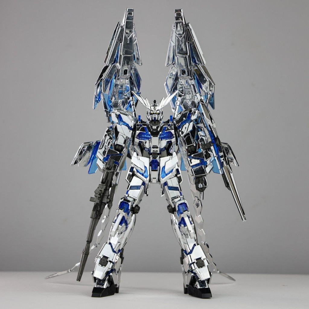 現貨 星動新品 HGUC 1/144 電鍍銀菲尼克斯毀滅模式獨角獸 高達鋼彈拼裝模型機甲玩具GUNDAM