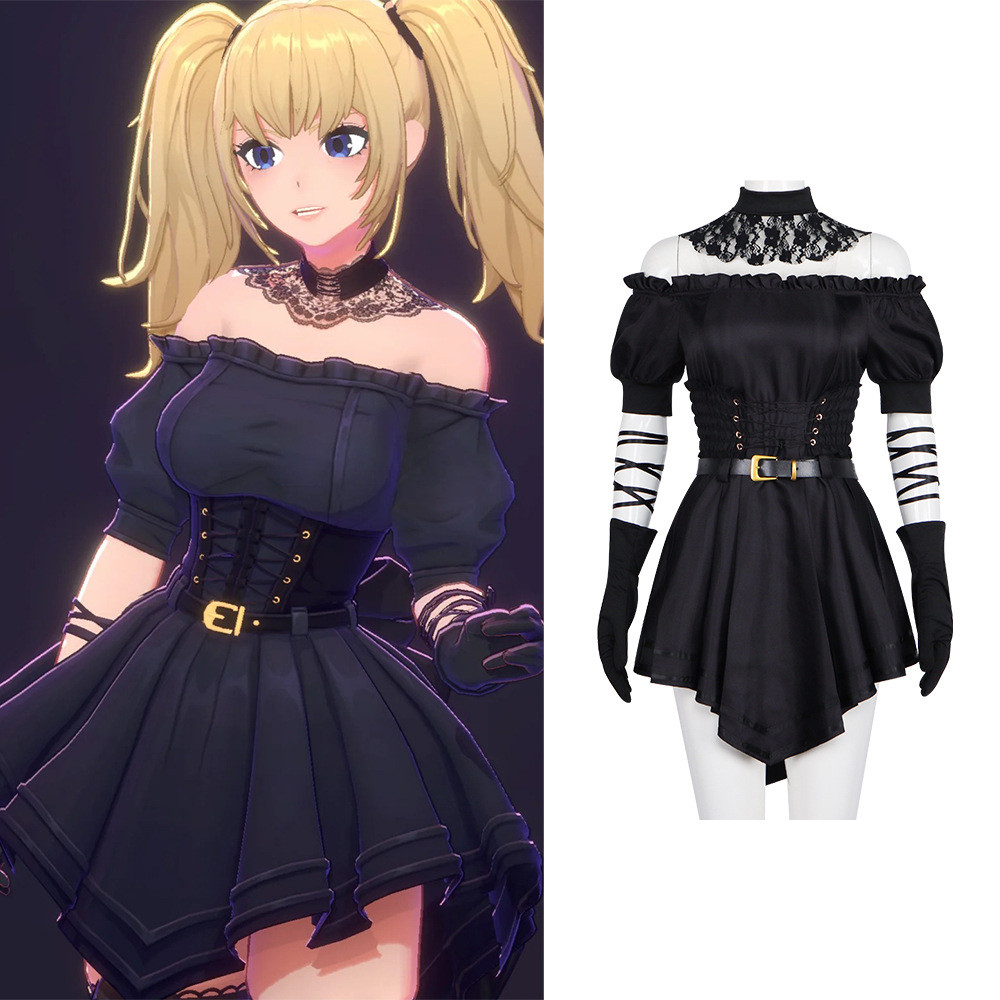 Grok Ani コスプレ衣装セット（ウィッグ・ドレス・靴） フルセット