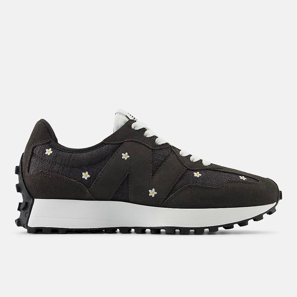 New Balance 327 女 運動休閒鞋 復古鞋 舒適 穿搭 小花 黑 白 [WS327DCB]