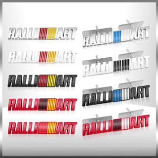 MITSUBISHI 汽車造型 3D 金屬 Ralli Art 標誌車身擋泥板後行李箱徽章貼紙貼花汽車配件適用於三菱 R