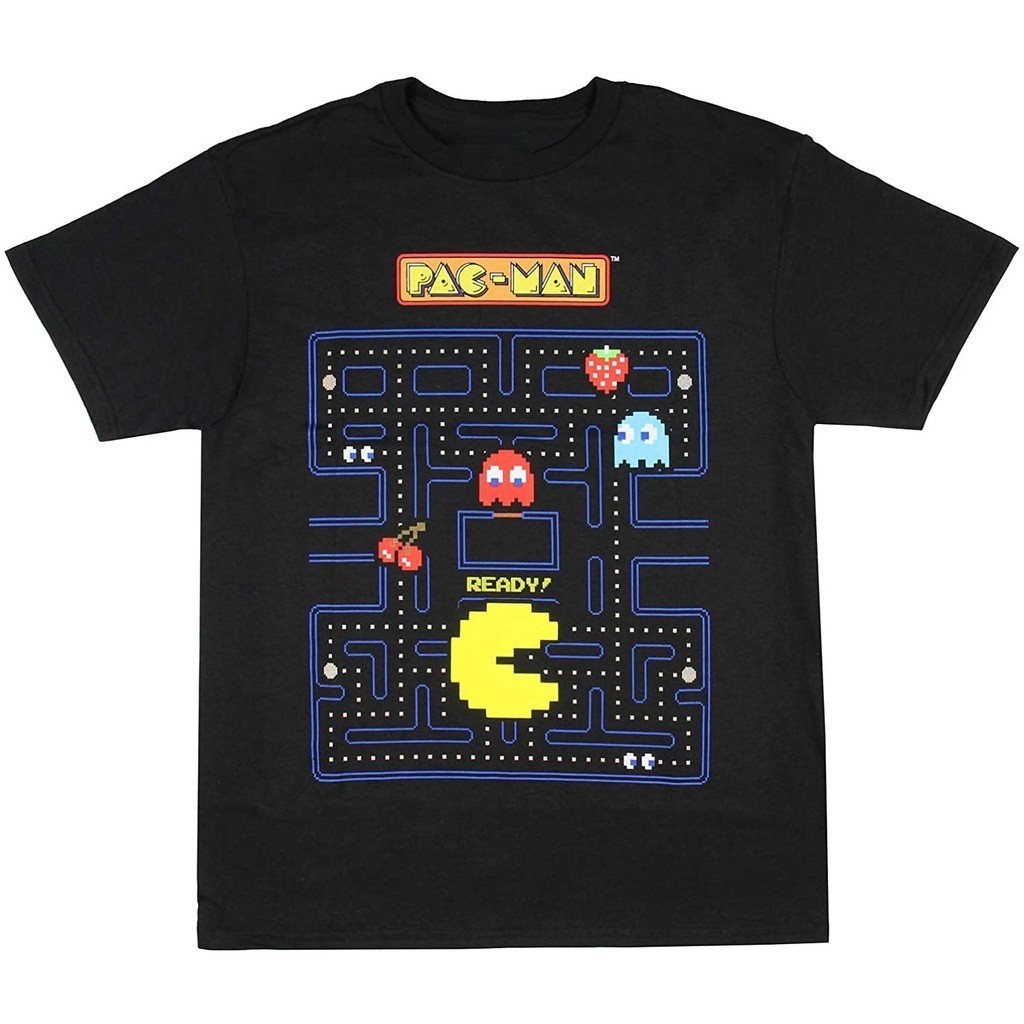 红白机街头吃豆人PAC-MAN小精灵短袖上衣  潮T 男女休閒穿搭 短T 可愛 個性 街頭 純棉