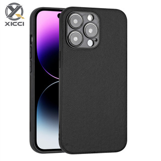 XICCI 皮革防震手機殼適用於 iPhone 16/16 Plus/16 Pro/16 ProMax 豪華商務風格手機