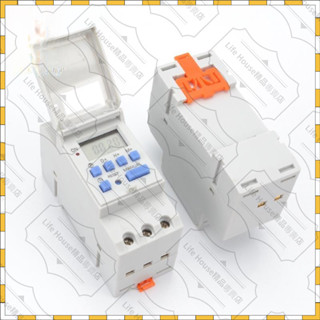 臺灣熱銷 110V自動開關時間控製計時器 時控開關 時間數位開關 THC15A導軌式定時器 微型精準時控器