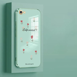 REDMI REDMI1 A2 YS S2 TPU手機殼精美鬱金香花朵圖案ED躲貓貓貓
