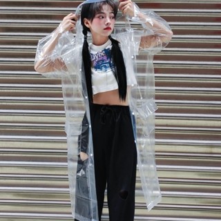 雨衣長款單人韓版時尚全透明防暴雨成人抗凍耐寒增香防水長風衣