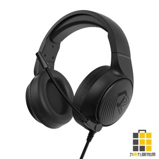 INTOPIC 聲凌盾頭戴式耳機麥克風(黑色) JAZZ-M606【九乘九文具】立體聲 耳機 蛇管麥克風 頭戴式