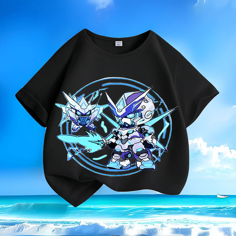 蛋仔派對衣服 Eggy Party 卡通夏季  男女 兒童 短袖 t恤 純棉 短袖上衣