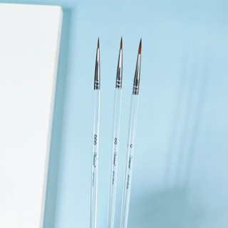 DIY白水晶數字油畫筆美術專用勾線筆狼毫水彩丙烯極細美甲筆套裝DIY白水晶數字油畫筆藝術專用yizhiduxiu.my2