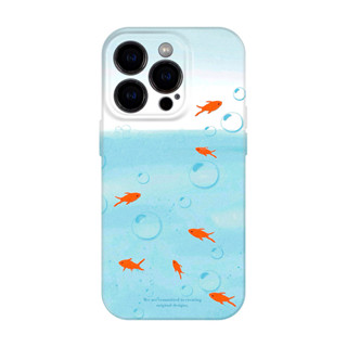 金魚泡泡 適用iphone蘋果15promax手機保護殼14plus有趣的治癒系13mini新款女生高顏值12華為pur