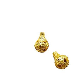 宏雲Hongyun-ls-（1pcs）- 啞金蜻蜓眼水滴三通佛頭配件diy手工編織手鍊手串項鍊飾品掛件珠