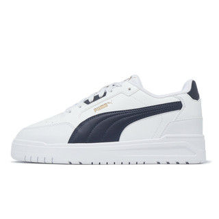 Puma 休閒鞋 Shuffle Downtown 男鞋 女鞋 白 藍 皮革 復古 經典 [ACS] 40259604