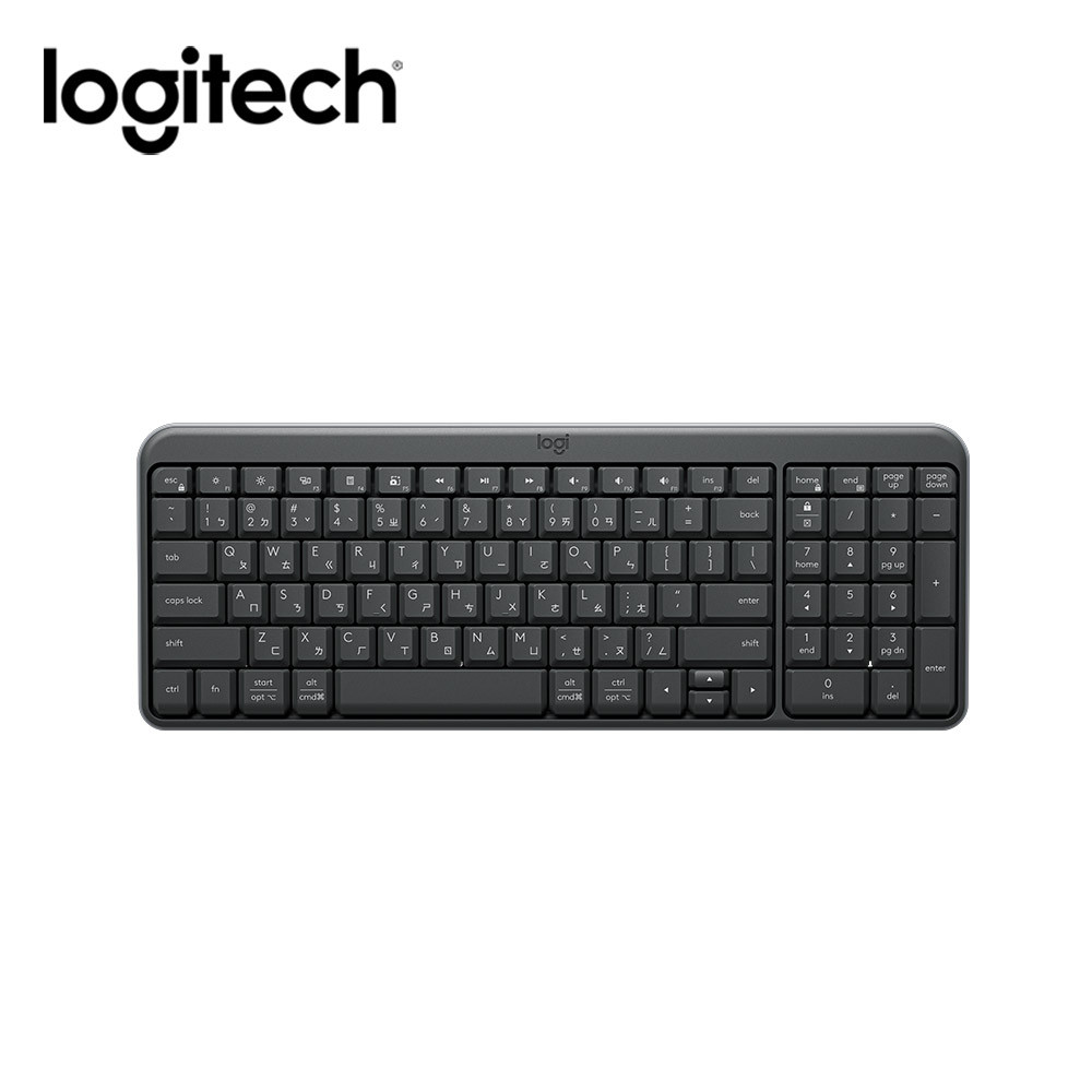 【Logitech 羅技】K250 無線藍牙鍵盤 石墨黑