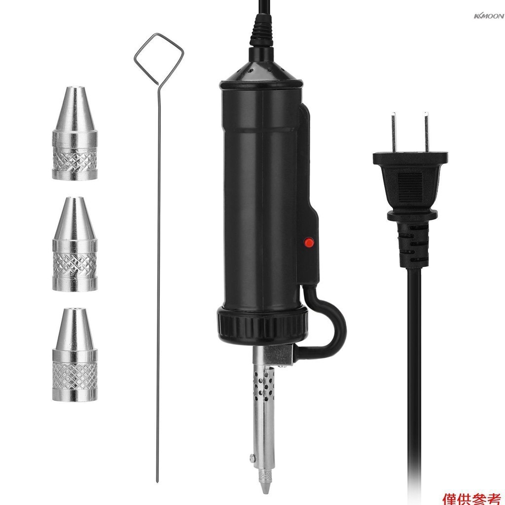 BBT-680自動便攜式電動吸錫器槍泵熱吸錫烙鐵送錫器 配三個吸嘴 美規110V 黑色